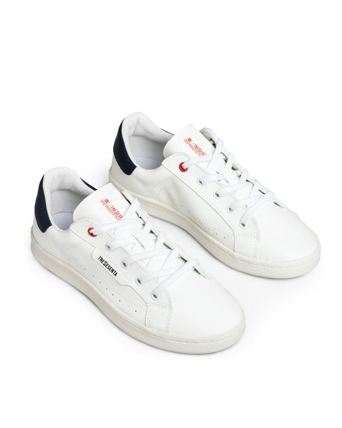 Tenis Blanco Casual Talón Negro 1120